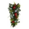 26 In. Unlit Artificial Holiday Christmas Greenery Ornament Artificial Swag -Northlight Shop nearly natural christmas swag w1265 64 1000