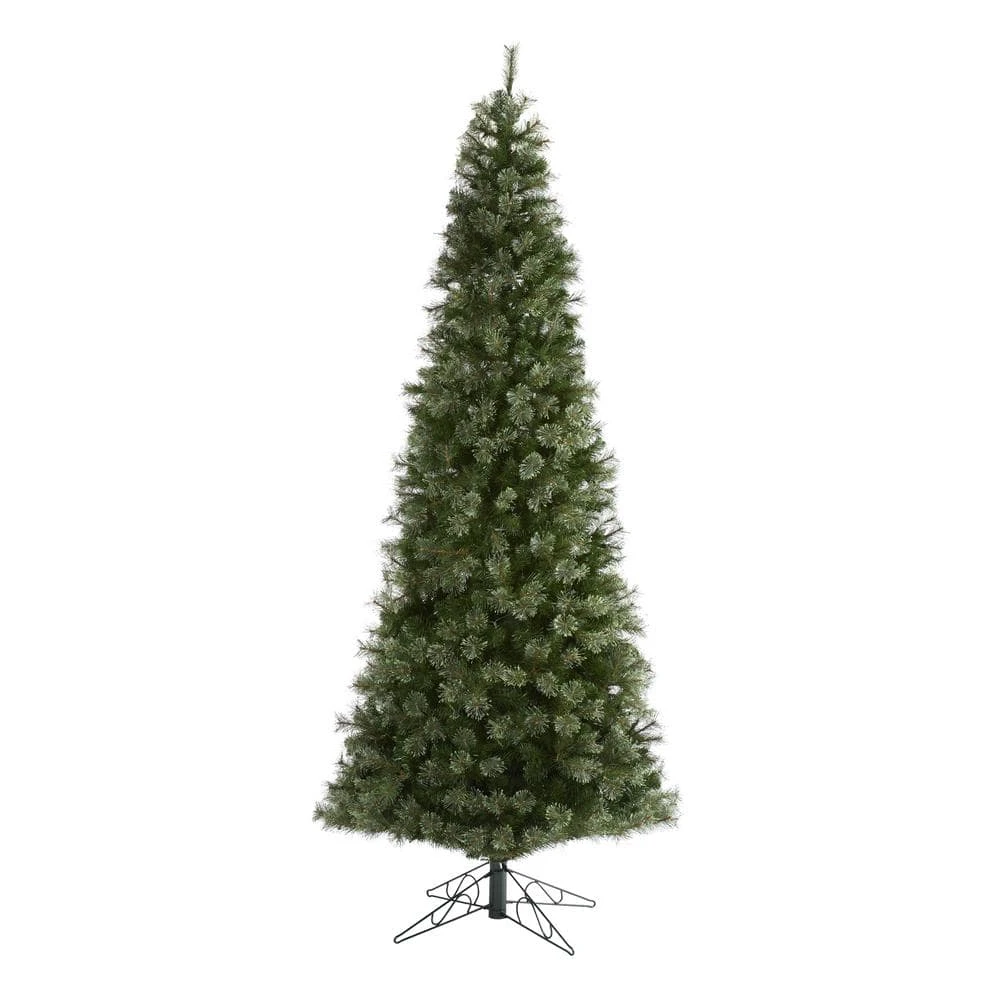 10 Ft. Pre-lit Cashmere Slim Artificial Christmas Tree With 750 Warm White Lights 5 10 Ft. Pre-lit Cashmere Slim Artificial Christmas Tree With 750 Warm White Lights - Image 5
