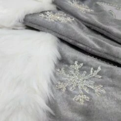 20 In. Silver Velvet Tree Christmas Stocking With Linen Christmas Embroidery (3-Pack) 9 20 In. Silver Velvet Tree Christmas Stocking With Linen Christmas Embroidery (3-Pack) -Northlight Shop new traditions simplify your holiday christmas stockings 1208939 1dd3 4f 1000