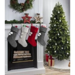 48 In. Ivory Cable Knit Christmas Tree Skirt With Faux Fur Trim -Northlight Shop new traditions simplify your holiday christmas tree skirts 2487342 2dd 44 1000