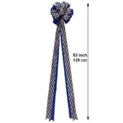 New Traditions 53 In. Blue Silver Diamond Christmas Tree Topper With 12 Matching Mini Bows -Northlight Shop new traditions simplify your holiday christmas tree toppers 49995107dd c3 1000