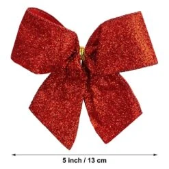 Large Red Glitter Ribbon Christmas Tree Topper Bow And 12 Mini Bows (13-Pieces) -Northlight Shop new traditions simplify your holiday christmas tree toppers 49995114dd 4f 1000