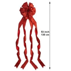 Large Red Glitter Ribbon Christmas Tree Topper Bow And 12 Mini Bows (13-Pieces) -Northlight Shop new traditions simplify your holiday christmas tree toppers 49995114dd c3 1000