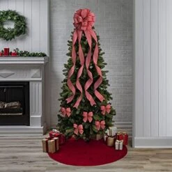 New Traditions 53 In Red Herringbone Print Christmas Tree Topper With 12 Matching Mini Bows 9 New Traditions 53 In Red Herringbone Print Christmas Tree Topper With 12 Matching Mini Bows -Northlight Shop new traditions simplify your holiday christmas tree toppers 49995116dd 44 1000
