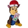 Nickelodeon 3.5 Ft. Pre-lit Inflatable Chase With Letter To Santa Airblown -Northlight Shop nickelodeon christmas inflatables 111808 64 1000