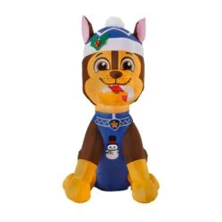 Nickelodeon 3.5 Ft Pre-Lit LED Airblown Chase In Snowman Sweater Christmas Inflatable