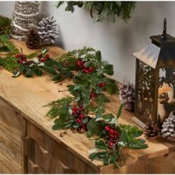 Elberton 6 Ft. Unlit Artificial Christmas Garland -Northlight Shop noble house christmas garland 104477 31 1000