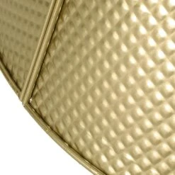 Hartselle 26 In. Gold Metal Christmas Tree Collar -Northlight Shop noble house christmas tree skirts 107663 44 1000