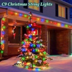 67 Ft. 100 Bulbs Outdoor Decorations For House Waterproof String Lights, Multicolor -Northlight Shop nordic hygge christmas string lights b0c85vm7zj 44 1000