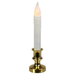 Northlight Set Of 4 Battery Operated LED Flickering Window Christmas Candle Lamp With Timer 8.5 In. -Northlight Shop northlight christmas candles 32912616 44 1000