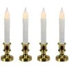 Northlight Set Of 4 Battery Operated LED Flickering Window Christmas Candle Lamp With Timer 8.5 In. -Northlight Shop northlight christmas candles 32912616 64 1000