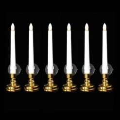 Northlight Single Light Window Candles With Remote And Timer-10 In. -White-Set Of 6 -Northlight Shop northlight christmas candles 35680744 4f 1000