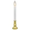 Northlight Single Light Window Candle With Timer-9 In. -White And Gold-Set Of 4 -Northlight Shop northlight christmas candles 35838578 64 1000