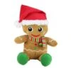 Northlight 11 In. Brown And Red Plush Sitting Gingerbread Man Christmas Figurine -Northlight Shop northlight christmas centerpieces 32821513 64 1000