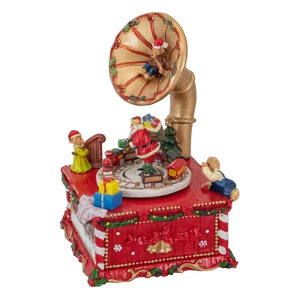 Northlight 7 In. Musical Santa Claus On Gramophone Christmas Music Box 3 Northlight 7 In. Musical Santa Claus On Gramophone Christmas Music Box - Image 3
