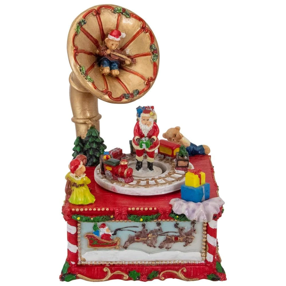 Northlight 7 In. Musical Santa Claus On Gramophone Christmas Music Box 1 Northlight 7 In. Musical Santa Claus On Gramophone Christmas Music Box