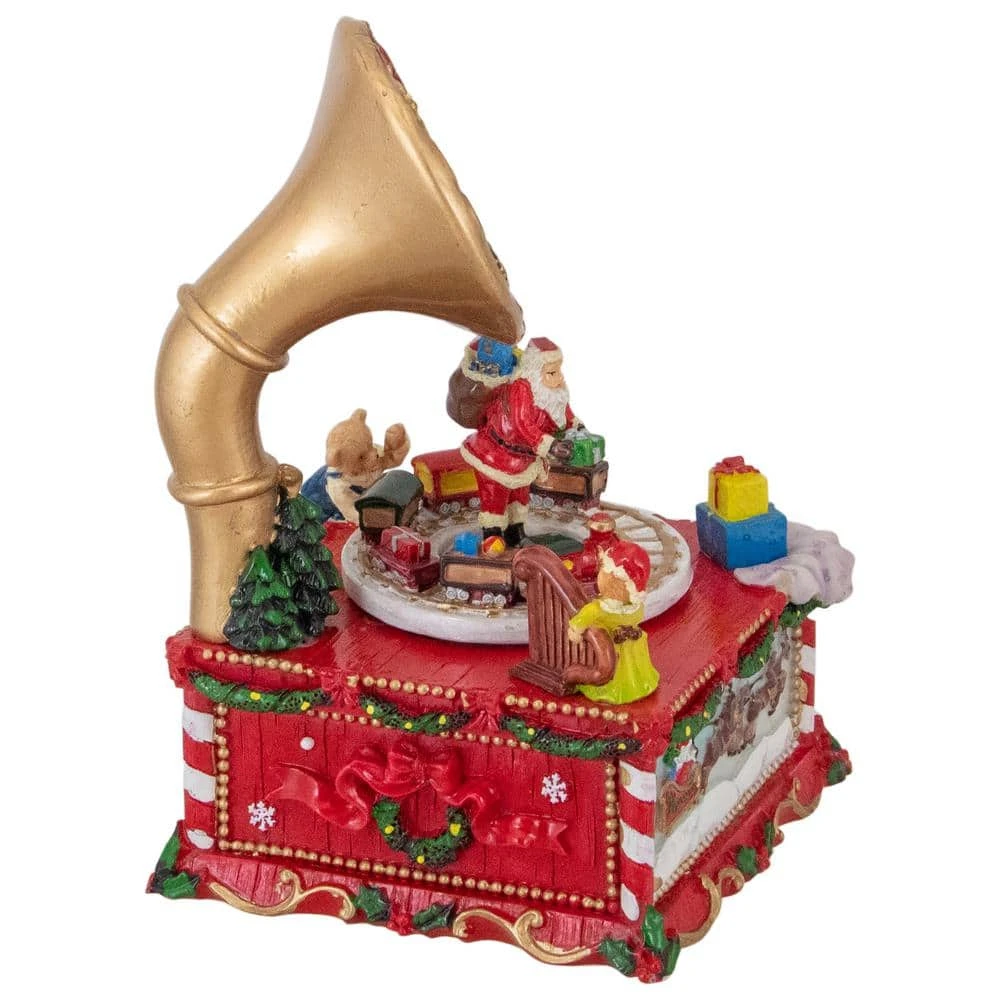 Northlight 7 In. Musical Santa Claus On Gramophone Christmas Music Box 2 Northlight 7 In. Musical Santa Claus On Gramophone Christmas Music Box - Image 2