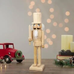 Northlight 15 In. Unfinished Paintable Wooden Christmas Nutcracker With Sword -Northlight Shop northlight christmas centerpieces 34851145 31 1000