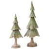 Northlight 15 " Green And Brown Textured Wood Grain Table Top Christmas Tree