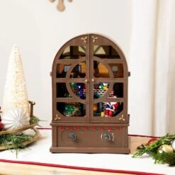 Northlight LED Lighted And Musical Retro Radio With Santa Scene Christmas Decoration-12.5" 15 Northlight LED Lighted And Musical Retro Radio With Santa Scene Christmas Decoration-12.5" -Northlight Shop northlight christmas centerpieces 35769679 31 1000