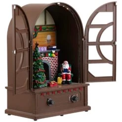 Northlight LED Lighted And Musical Retro Radio With Santa Scene Christmas Decoration-12.5" 12 Northlight LED Lighted And Musical Retro Radio With Santa Scene Christmas Decoration-12.5" -Northlight Shop northlight christmas centerpieces 35769679 44 1000