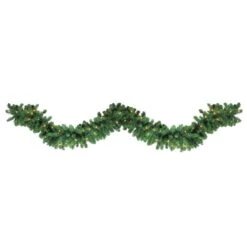 Northlight 9 Ft. X 14 In. Pre-Lit Olympia Pine Artificial Christmas Garland Clear Lights