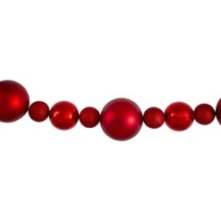 Northlight 6 Ft. Red Shatterproof Ball Unlit Artificial Christmas Garland -Northlight Shop northlight christmas garland 34313052 4f 1000
