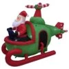 Northlight Lighted Inflatable Santa With Helicopter Outdoor Christmas Decoration-7ft. -Northlight Shop northlight christmas inflatables 35768192 64 1000