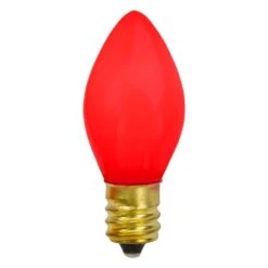 Northlight 2 In. C7 Red Opaque Christmas Replacement Bulbs (Set Of 4)