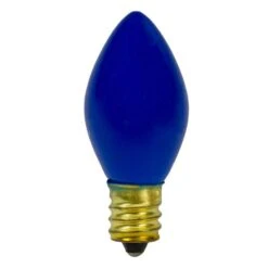 Northlight 2 In. C7 Blue Opaque Christmas Replacement Bulbs (Pack Of 4) -Northlight Shop northlight christmas light bulbs 34316481 4f 1000