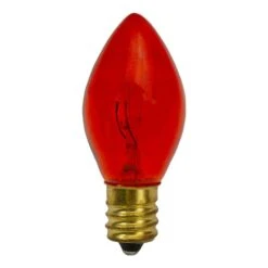 Northlight C7 Amber Transparent Christmas Replacement Bulbs (Pack Of 4) -Northlight Shop northlight christmas light bulbs 34316490 4f 1000