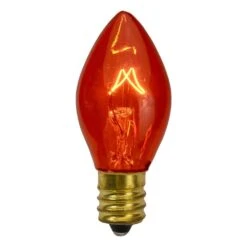 Northlight C7 Amber Transparent Christmas Replacement Bulbs (Pack Of 4)