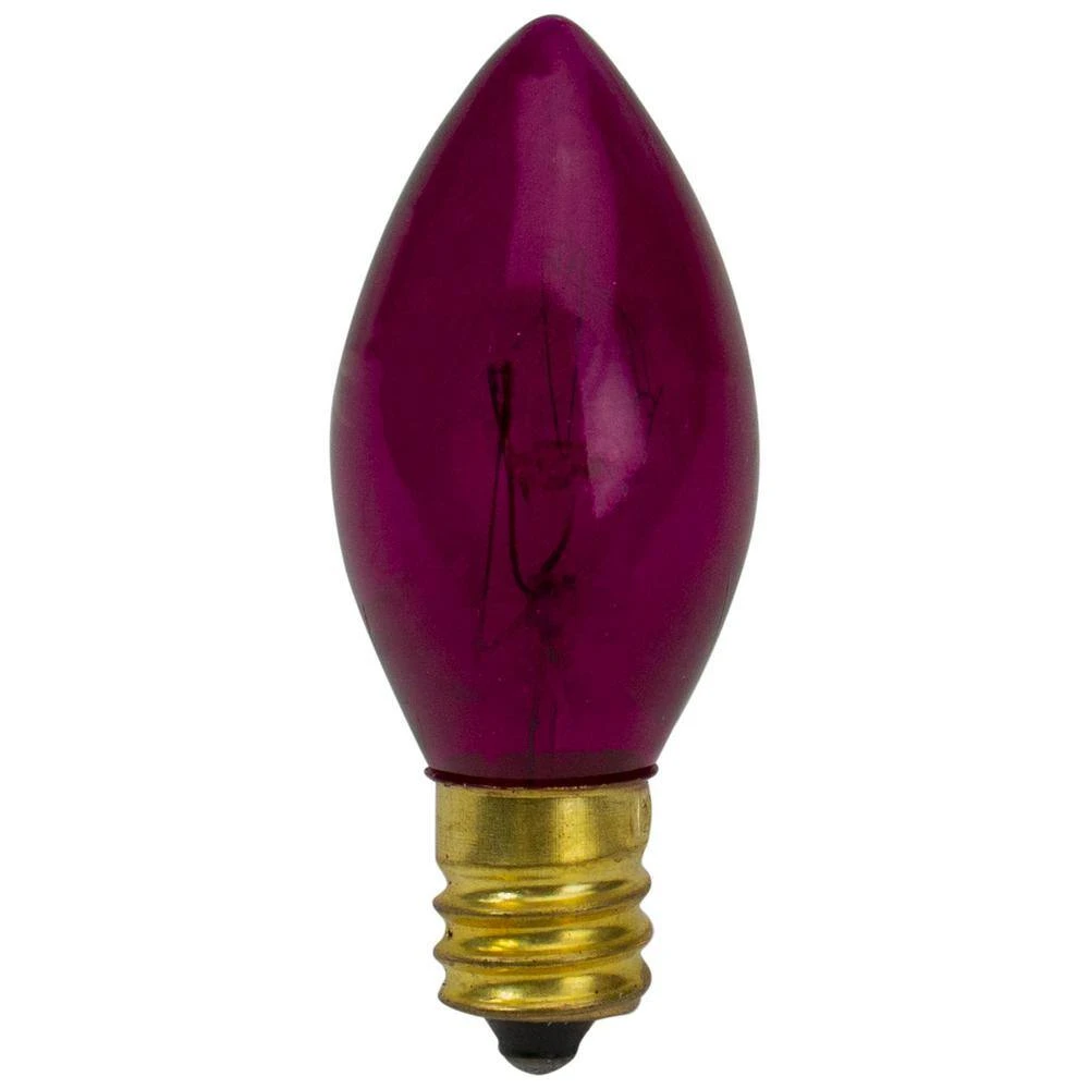 Northlight C7 Pink Twinkle Transparent Christmas Replacement Bulbs (Pack Of 4) 2 Northlight C7 Pink Twinkle Transparent Christmas Replacement Bulbs (Pack Of 4) - Image 2