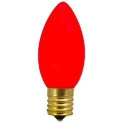 Northlight 3 In. C9 Red Opaque Christmas Replacement Bulbs (Set Of 4)