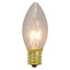 Northlight C9 Clear Transparent White Lights Christmas Replacement Christmas Bulbs (4-Pack) -Northlight Shop northlight christmas light bulbs 34316500 64 1000