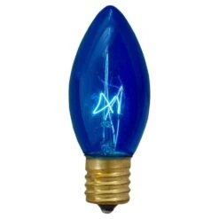 Northlight C9 Blue Transparent Christmas Replacement Bulbs (Pack Of 4)