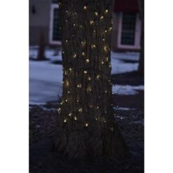 Northlight 2 Ft. X 8 Ft. Warm White LED Net Style Tree Trunk Wrap Christmas Lights With Brown Wire -Northlight Shop northlight christmas net lights 32604843 31 1000