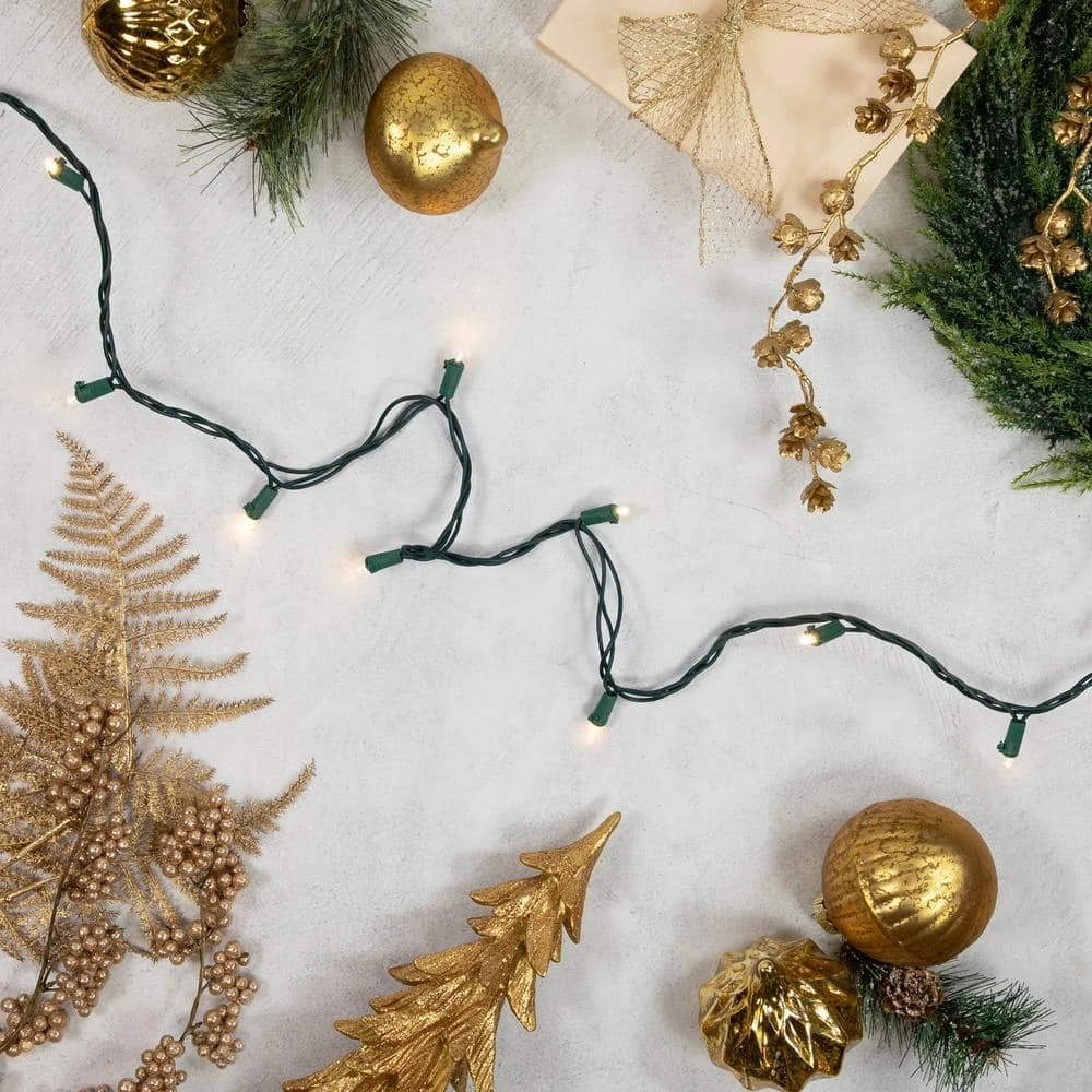 Northlight 74.75 Ft. 300-Light LED Clear Warm White Wide Angle Christmas Lights With Green Wire 6 Northlight 74.75 Ft. 300-Light LED Clear Warm White Wide Angle Christmas Lights With Green Wire - Image 6