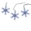 Northlight 2.08 Ft. 3-Light Cascading Blue And White Snowfall LED Snowflake Christmas Lights -Northlight Shop northlight christmas novelty lights 32267172 64 1000