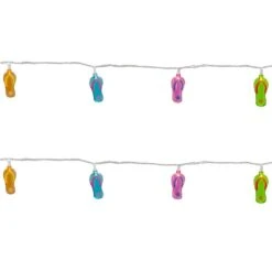 Northlight 7.25 Ft. 10-Light Clear Summer Flip Flop Novelty Incandescent Mini String Lights With White Wire Bulbs 7 Northlight 7.25 Ft. 10-Light Clear Summer Flip Flop Novelty Incandescent Mini String Lights With White Wire Bulbs -Northlight Shop northlight christmas novelty lights 34175110 e1 1000