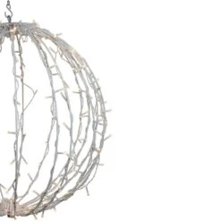 Northlight 23 In. LED Lighted Christmas Hanging Ball Decoration - Warm White Lights -Northlight Shop northlight christmas novelty lights 34289203 1f 1000