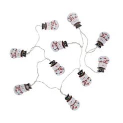 Northlight 4.5 Ft. 10-Count Snowmen With Top Hats LED Christmas Lights - Clear Wire -Northlight Shop northlight christmas novelty lights 34337571 4f 1000