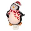 Northlight 6" Black And Red Happy Penguin In Santa Hat Christmas Night Light 3 Northlight 6" Black And Red Happy Penguin In Santa Hat Christmas Night Light -Northlight Shop northlight christmas novelty lights 35167244 64 1000