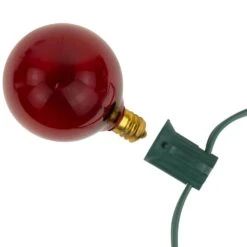 Northlight 10-Count Red G50 Globe Christmas Patio Lights-9ft Green Wire -Northlight Shop northlight christmas novelty lights 35167281 fa 1000