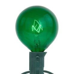 Northlight 10-Count Green G50 Globe Christmas Patio Lights-9ft Green Wire 9 Northlight 10-Count Green G50 Globe Christmas Patio Lights-9ft Green Wire -Northlight Shop northlight christmas novelty lights 35167282 1f 1000