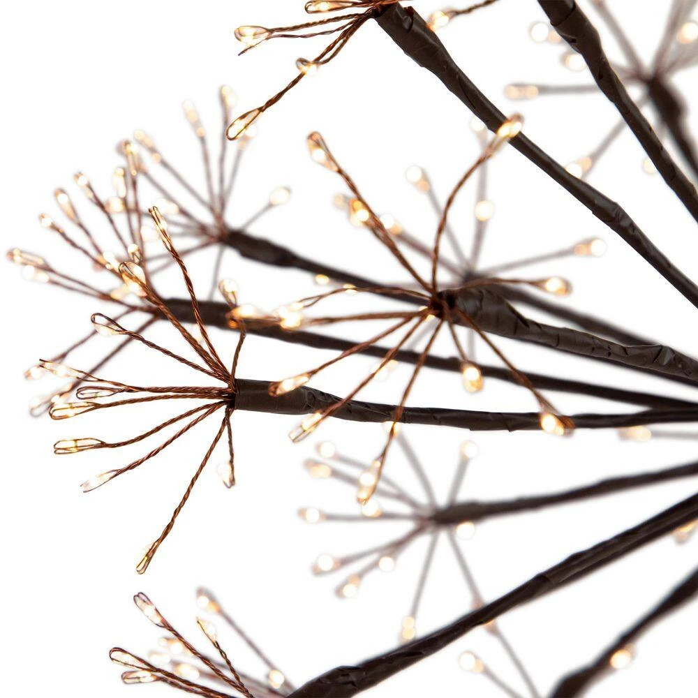 Northlight 12 In. Pre-Lit LED Brown Christmas Ball Decoration-Warm White Lights 3 Northlight 12 In. Pre-Lit LED Brown Christmas Ball Decoration-Warm White Lights - Image 3