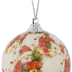 Northlight 2.25 In. (60 Mm) Snowman Decoupage Christmas Ball Ornament Set (14-Piece) -Northlight Shop northlight christmas ornament sets 34851128 44 1000