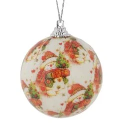 Northlight 2.25 In. (60 Mm) Snowman Decoupage Christmas Ball Ornament Set (14-Piece) -Northlight Shop northlight christmas ornament sets 34851128 4f 1000