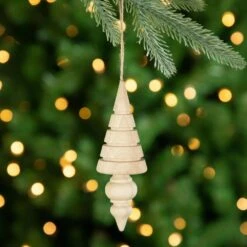 Northlight Set Of 3 Natural Trees Wooden Christmas Ornaments 5.5 In. 15 Northlight Set Of 3 Natural Trees Wooden Christmas Ornaments 5.5 In. -Northlight Shop northlight christmas ornament sets 35699448 31 1000