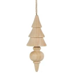 Northlight Set Of 3 Natural Trees Wooden Christmas Ornaments 5.5 In. 12 Northlight Set Of 3 Natural Trees Wooden Christmas Ornaments 5.5 In. -Northlight Shop northlight christmas ornament sets 35699448 44 1000